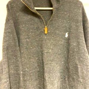 Polo Ralph Lauren- XXL, quarter zip gray.